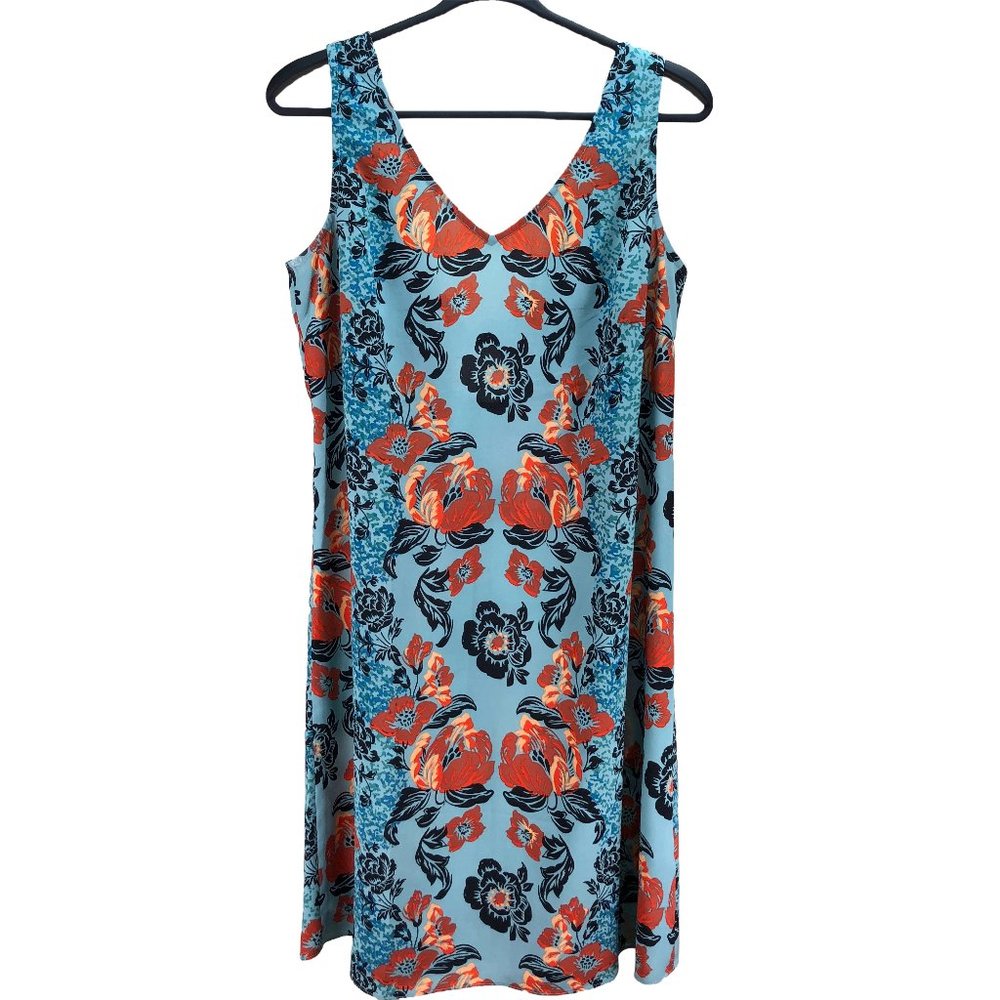 CABI Maya sleeveless v-neck dress w/ peekaboo back - SZ M